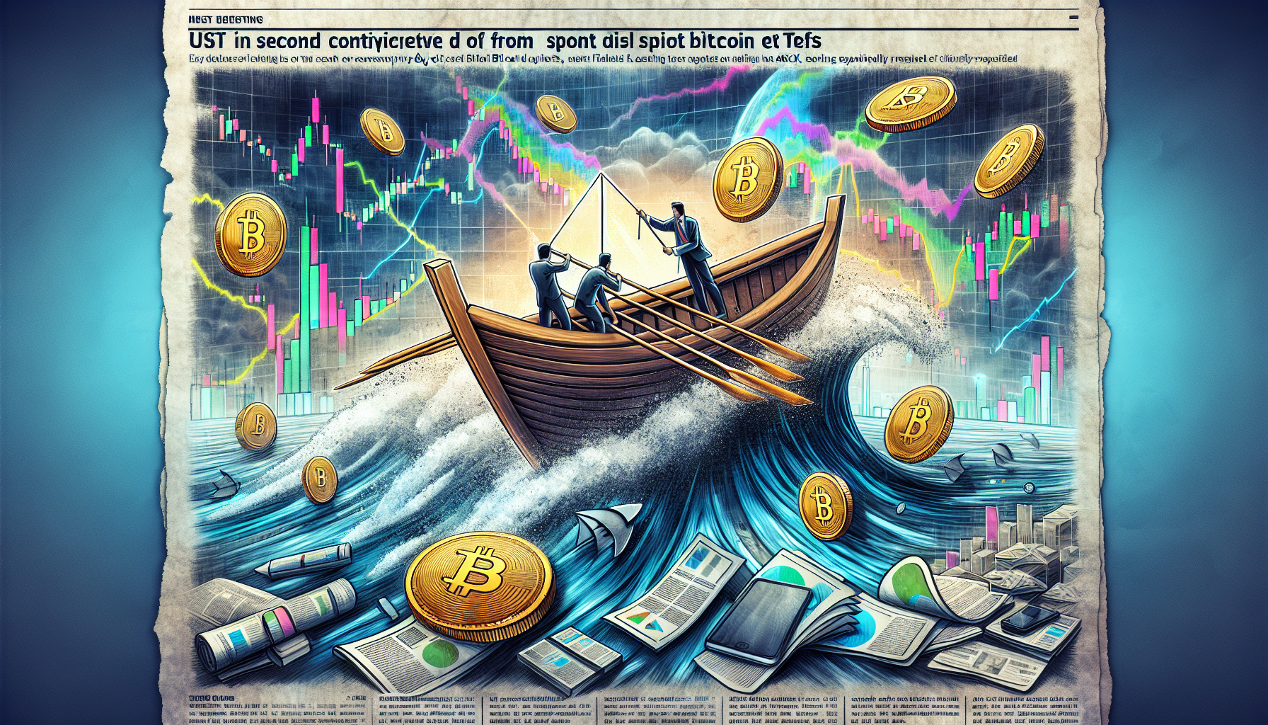 "ARK 21Shares' ARKB Leads Bitcoin ETFs in Sustaining Withdrawals for Two Days Straight"