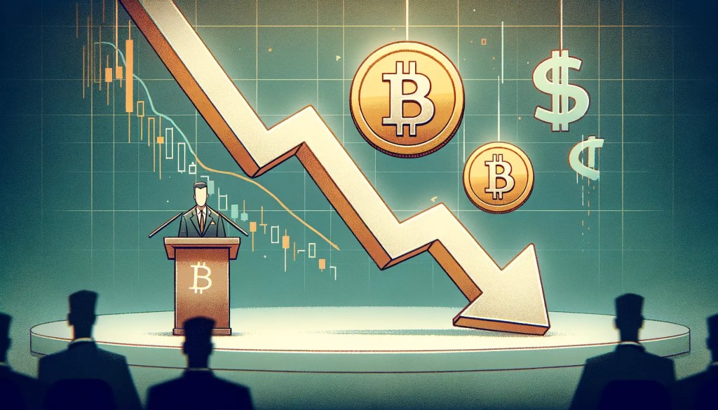 "Powell's Hint at Gradual Rate Cuts Causes Fall in Bitcoin and US Stocks"